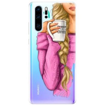 iSaprio My Coffe and Blond Girl pro Huawei P30 Pro (coffblon-TPU-HonP30p)