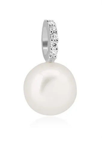 Brilio Nádherný přívěsek z bílého zlata s perlou 14/966.301ZIR