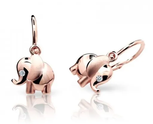 Cutie Jewellery Dětské náušnice z růžového zlata C1955-10-10-X-4
