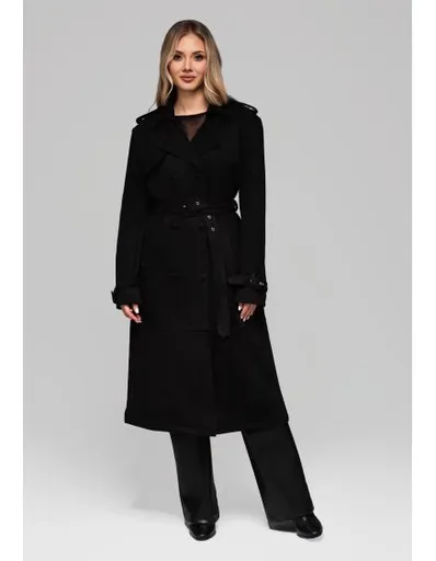 Dámský trenčkot LARICA OW-COLC-0107 v1 – černý