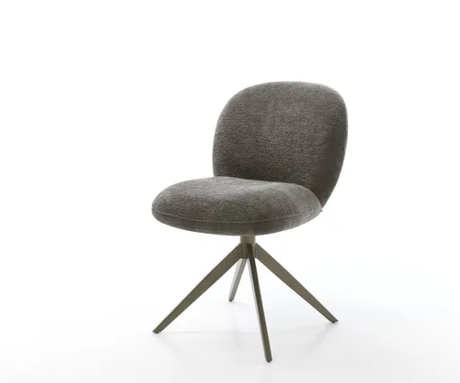 Jídelní židle Nube-Flex bouclé měkký tmavě béžová křížová