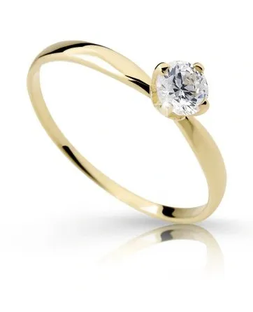 Cutie Diamonds Půvabný prsten ze žlutého zlata s diamantem DZ6726-2365-10-X-1 64 mm