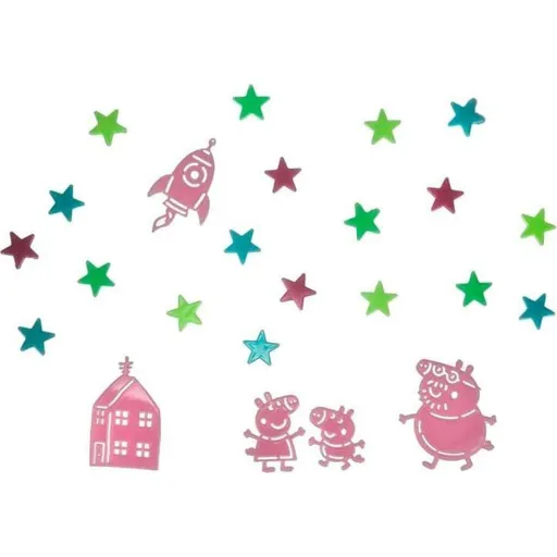 Prasátko Peppa samolepky svítící