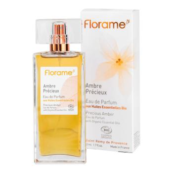 FLORAME Parfémová voda přírodní AMBRE PRÉCIEUX — drahocenný jantar BIO 50 ml