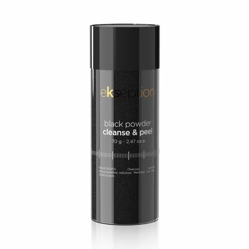 Ekseption Black powder detox & peel  -  mikro-peelingový čisticí prášek 70 g