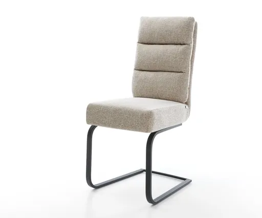 Jídelní židle Pela-Flex látka Měkký béžová jídelní židle plochá