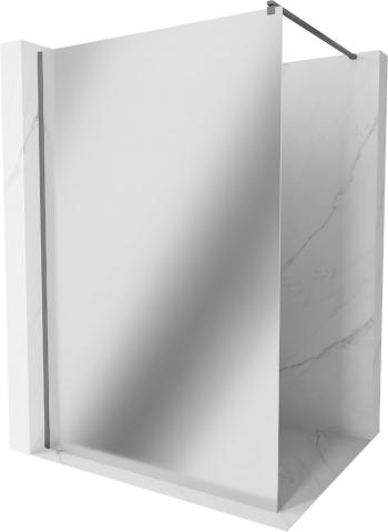 MEXEN/S Kioto Sprchová zástěna WALK-IN 70 x 200 cm, zrcadlové 8 mm, grafit metal 800-070-101-95-50