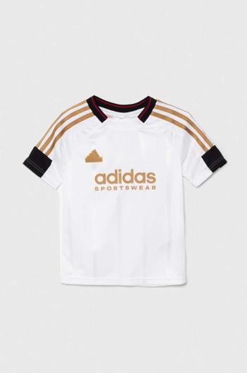 Dětské tričko adidas J NP TEE bílá barva, s potiskem, IW1530