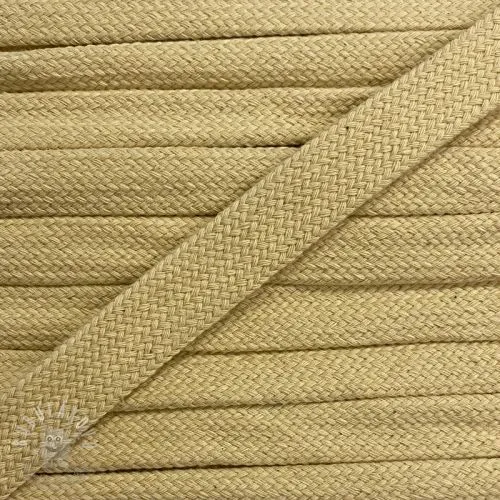 Bavlnená šnůra plochá 13 mm light yellow