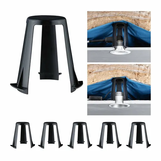 PAULMANN Příslušenství distanční vložka 5ks pro vestavná svítidla 62 - 90mm černá