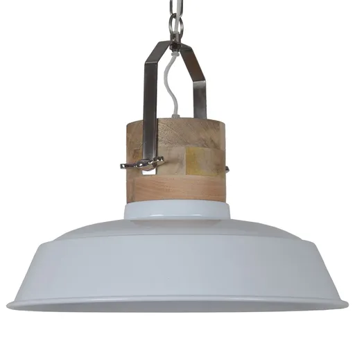 Bílé závěsné kovové retro světlo Loreto white - Ø 62 *43 cm / E27 8502211319022  8502211281268