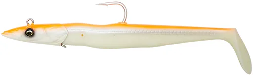 Savage gear gumová nástraha sandeel v2 orange glow 2+1 27,5 cm 275 g