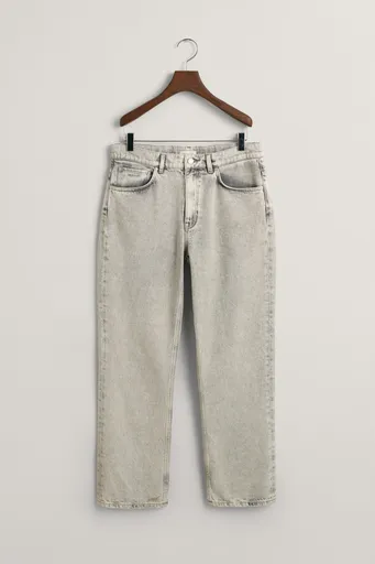 DŽÍNY GANT RELAXED JEANS GREY WORN IN