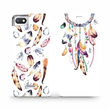 Flipové pouzdro na mobil Xiaomi Redmi 6A - M003S Lapač a barevná pírka (5903226363773)