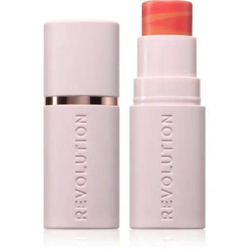 Makeup Revolution Skin Silk Blush Stick krémová tvářenka v tyčince odstín Sunkissed Apricot 4.5 g
