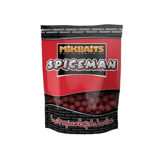 Mikbaits Boilie Spiceman Pikantní švestka - 16mm 1kg,Mikbaits Boilie Spiceman Pikantní švestka - 16mm 1kg