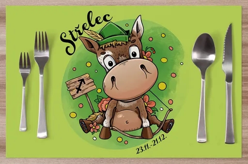 Prostírání Koňská znamení – střelec