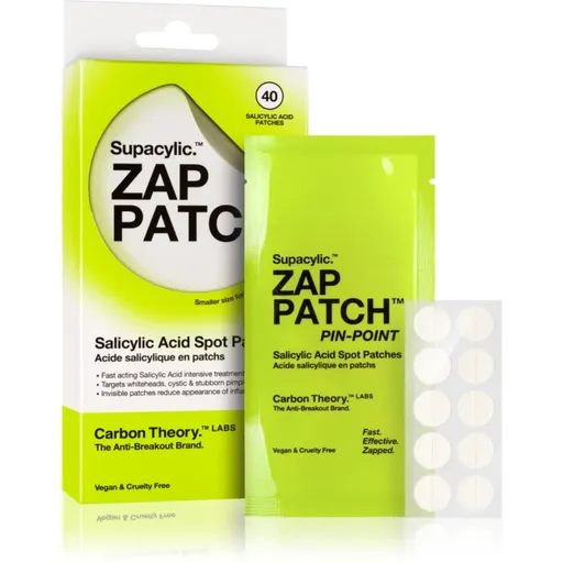 Carbon Theory Zap Patch Pin Point náplasti na problematickou pleť proti akné 40 ks