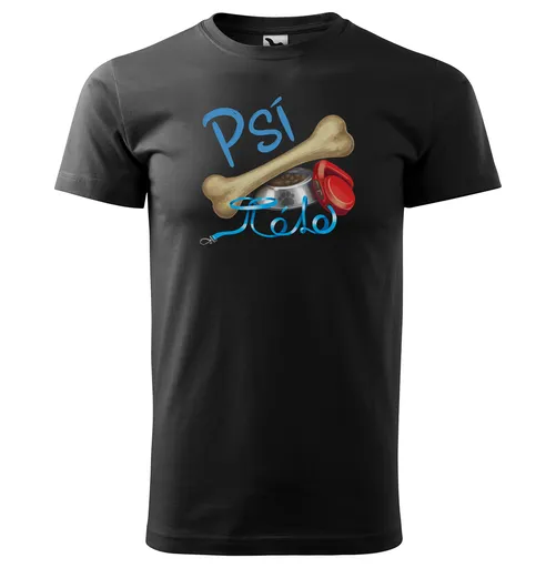 Tričko Psí táta (Velikost: 3XL, Barva trička: Černá)