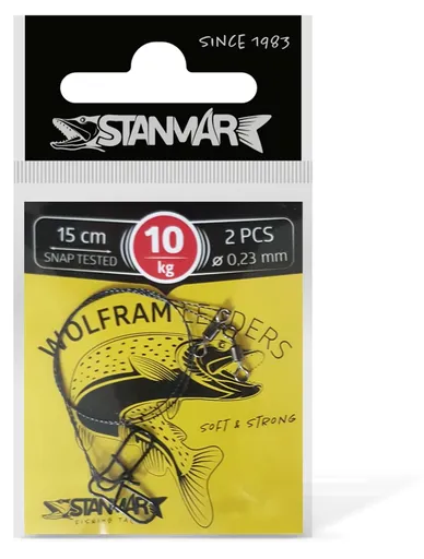Stan-Mar Wolframové lanko 15cm 2ks - 10kg,Stan-Mar Wolframové lanko 15cm 2ks - 10kg