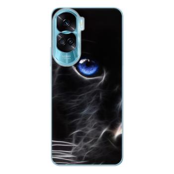 Odolné silikonové pouzdro iSaprio - Black Puma - Honor 90 Lite 5G