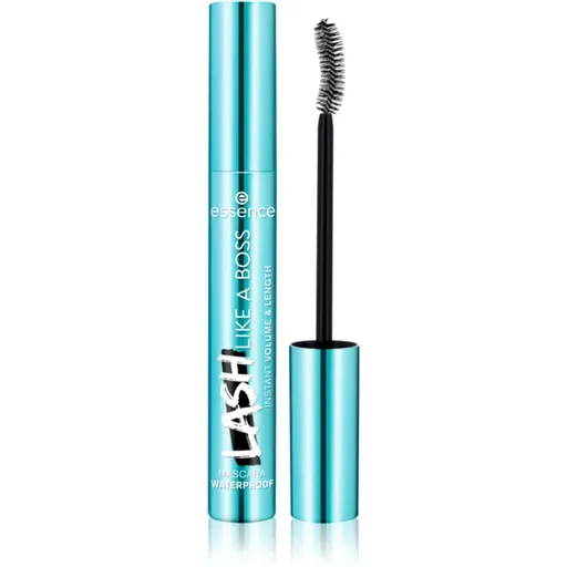 essence Lash Like a Boss prodlužující řasenka pro plné řasy voděodolná odstín Black 9,5 ml
