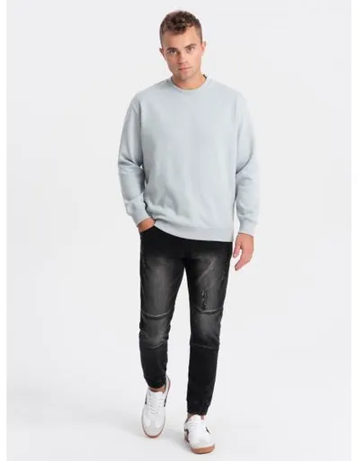 Pánské mramorované kalhoty JOGGERS černé