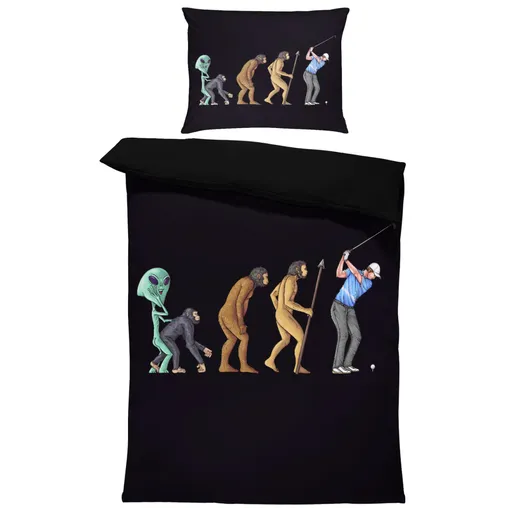 Povlečení Evoluce golfu (Rozměr : 1x140/200 + 1x90/70)