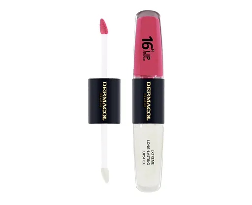 Dermacol Dlouhotrvající dvoufázová barva na rty a lesk 16H Lip Colour (Extreme Long-Lasting Lipstick) 4 + 4 ml 6