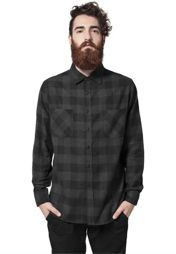 Urban Classics Checked Flanell Shirt blk/cha - XXL