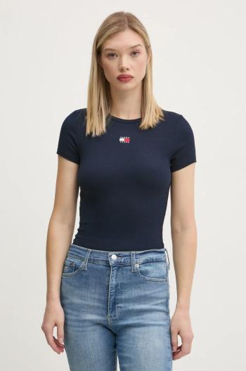 Tričko Tommy Jeans tmavomodrá barva, DW0DW20463