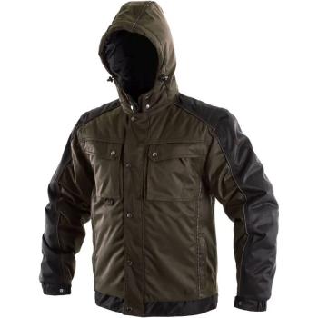 Canis (CXS) Pánská zimní bunda 2v1 CXS IRVINE - Hnědá / černá | 2XL