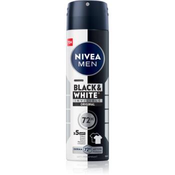 NIVEA MEN Invisible Black & White antiperspirant ve spreji pro muže 150 ml