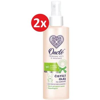 ONCLÉ Čistící olej na zadeček s BIO šípkovým olejem 2× 200 ml  (BABY7284s)