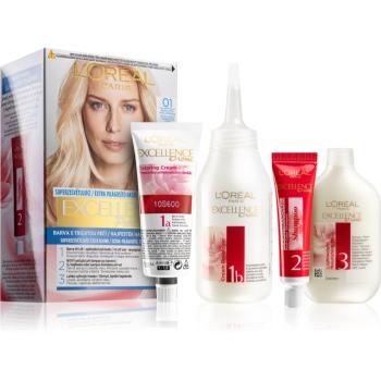 L’Oréal Paris Excellence Creme barva na vlasy odstín 01 Lightest Natural Blonde 1 ks