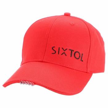 Sixtol Kšiltovka s LED světlem B-CAP 25lm, USB, uni, červená