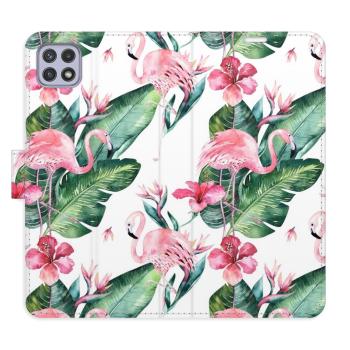 Flipové pouzdro iSaprio - Flamingos Pattern - Samsung Galaxy A22 5G