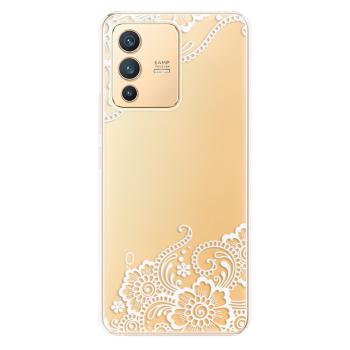 Odolné silikonové pouzdro iSaprio - White Lace 02 - Vivo V23 5G