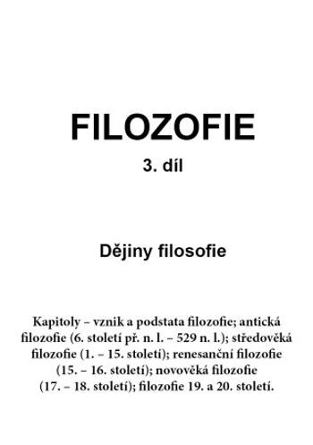 FILOZOFIE 3. díl - Jan Volf - e-kniha