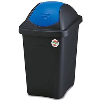 Stefanplast Odpadkový koš - výkl., 30l, obdél., ČER/MO, víko PH (249104)