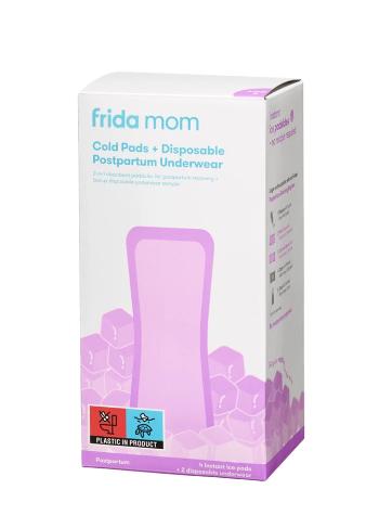 FRIDA MOM Vložky chladící absorbční Ice Maxi 4 ks + Jednorázové poporodní kalhotky 2 ks