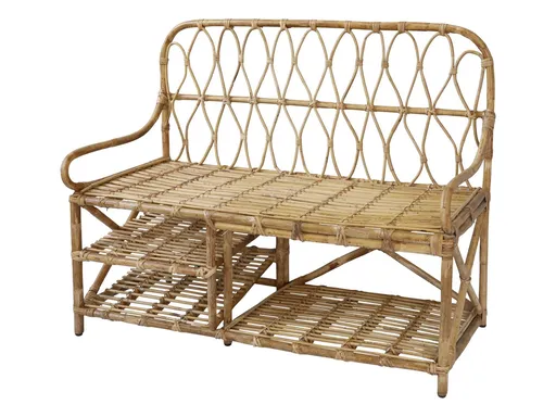 Přírodní ratanová lavice Bannia - 116*51*93 cm  Chic Antique