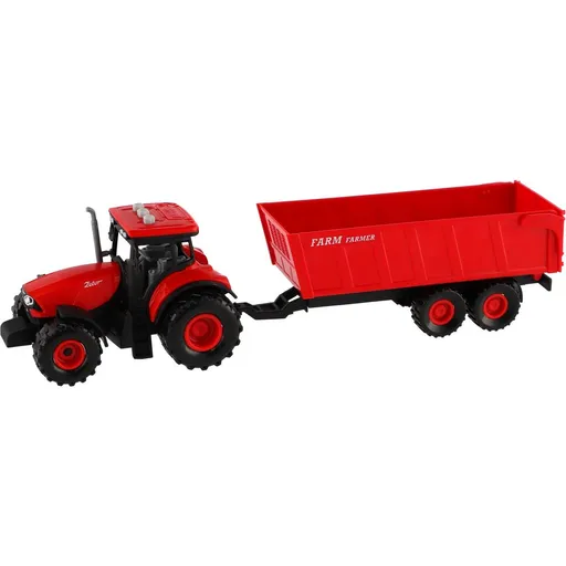 Teddies Traktor Zetor s valníkem 36cm na setrvačník se zvuky a světly