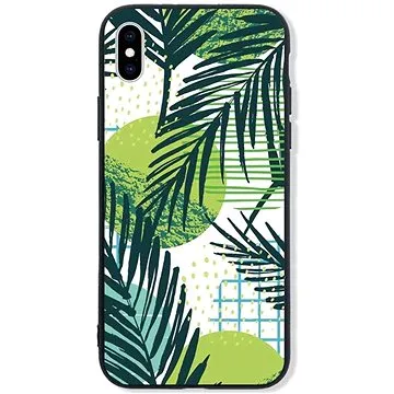 TopQ LUXURY iPhone XS pevný Green Leaves 48854 (Sun-48854)