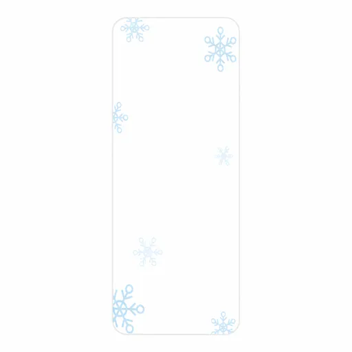 Niimbot A2A18691801, 12x30mm, 195ks, sněhové vločky, barevné samolepicí štítky