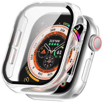 PC FULL COVER Plastový kryt so sklom pre Apple Watch 10 42mm priehľadný