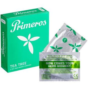 PRIMEROS Tea Tree kondomy s vůní čajovníku australského, 3 ks (8594068386111)