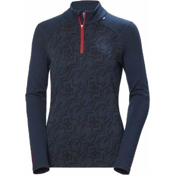 Helly Hansen W LIFA MERINO MIDWEIGHT GRAPHI Dámské Merino triko, tmavě modrá, velikost