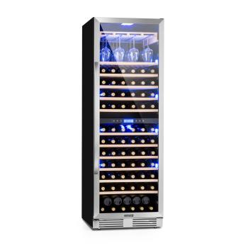 Klarstein Vinovilla Grande Duo, vinotéka, 425 l/165 lahví, 3barevné LED osvětlení