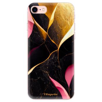 Odolné silikonové pouzdro iSaprio - Gold Pink Marble - iPhone 7